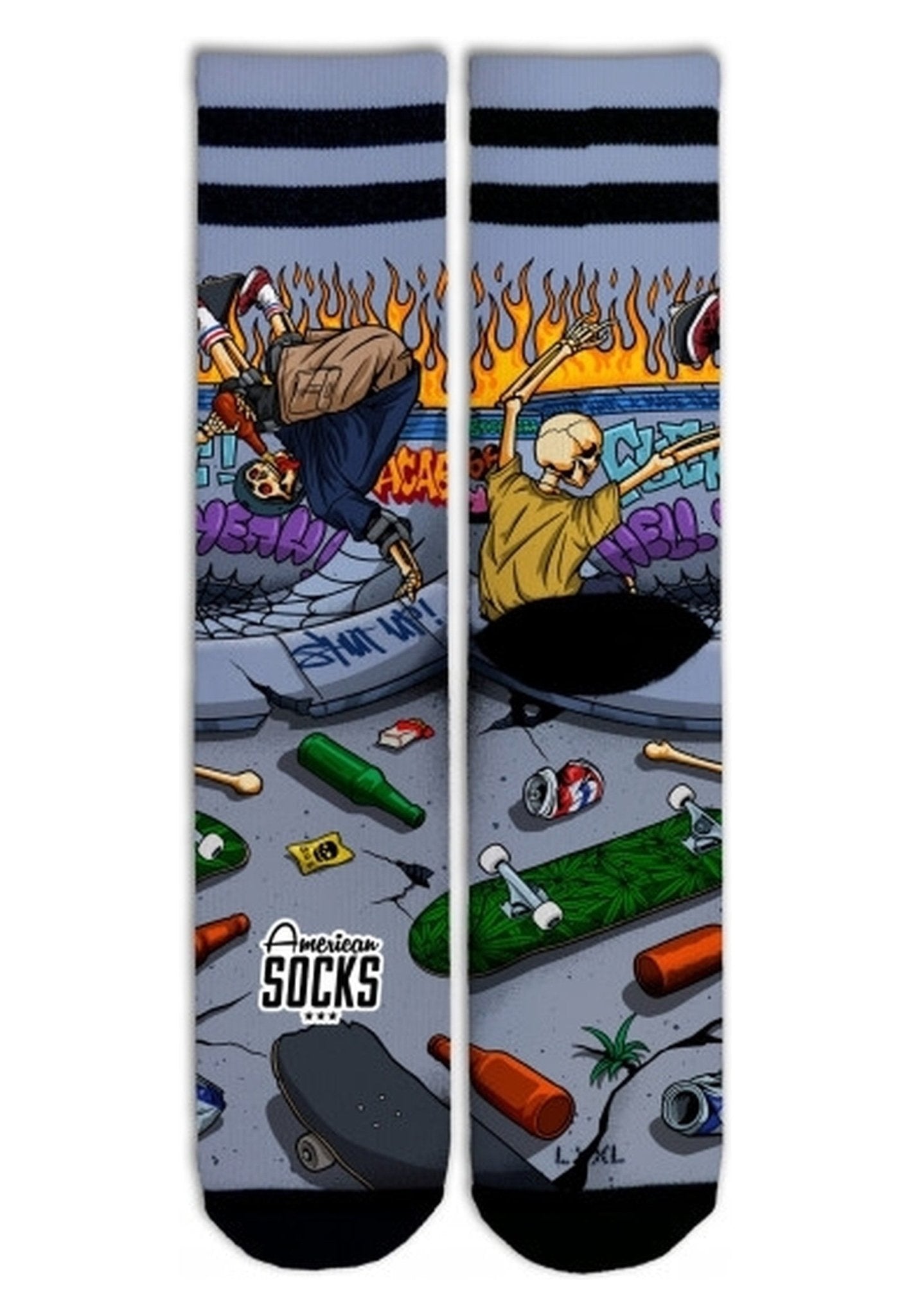 CALCETINES AMERICAN SOCKS THRASHPALS MID HIGH - AREA ZERO