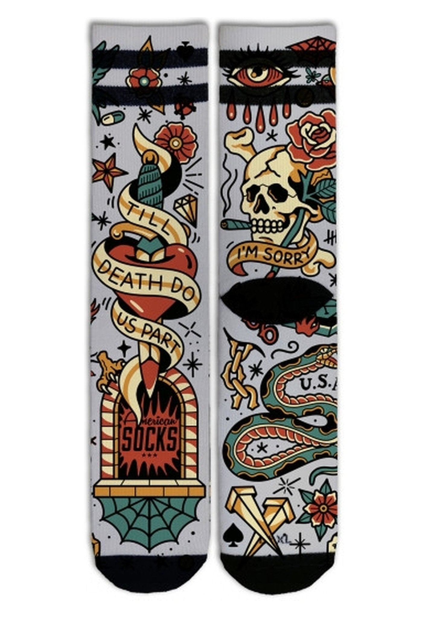 CALCETINES AMERICAN SOCKS TILL DEATH DO US PART MID HIGH - AREA ZERO