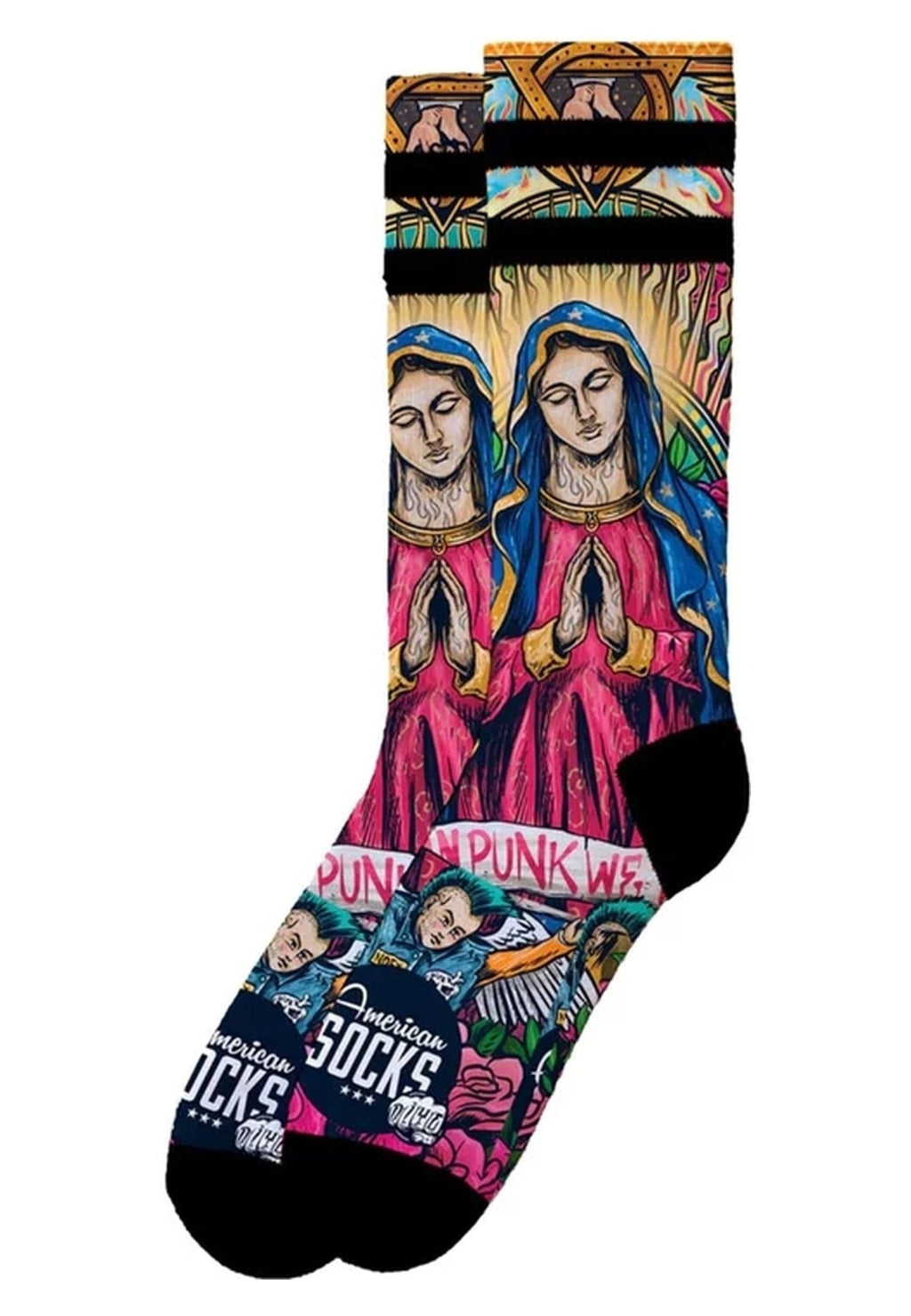 CALCETINES AMERICAN SOCKS VIRGEN DE GUADALUPE MID HIGH SOCKS - AREA ZERO