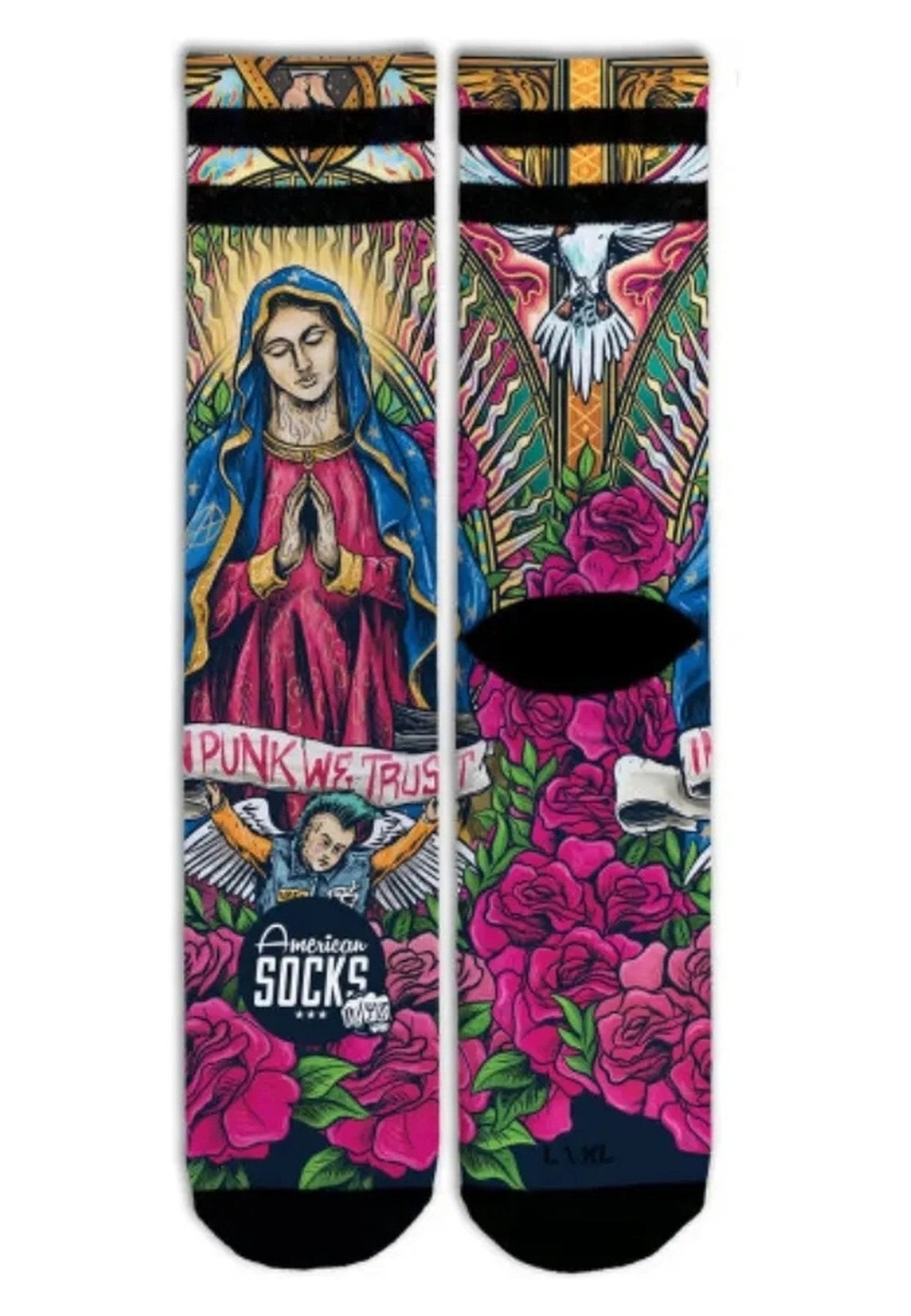 CALCETINES AMERICAN SOCKS VIRGEN DE GUADALUPE MID HIGH SOCKS - AREA ZERO