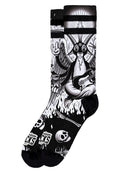 CALCETINES AMERICNA SOCKS NEGROS BAPHOMET MID HIGH SIGNATURE SOCKS
