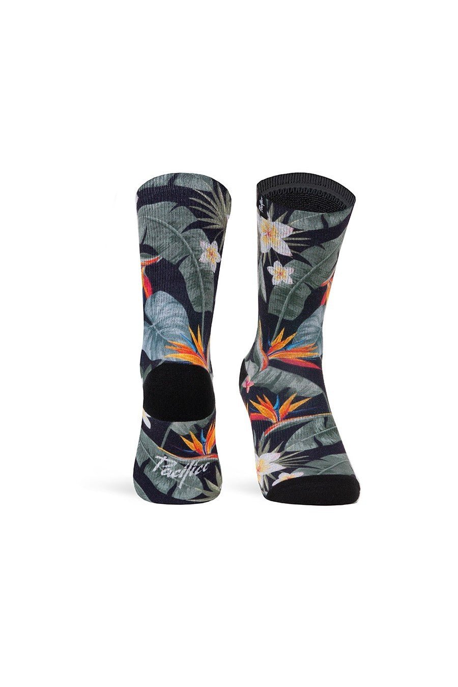 CALCETINES PACIFIC NEGROS FLORES SUBLIMADAS - AREA ZERO