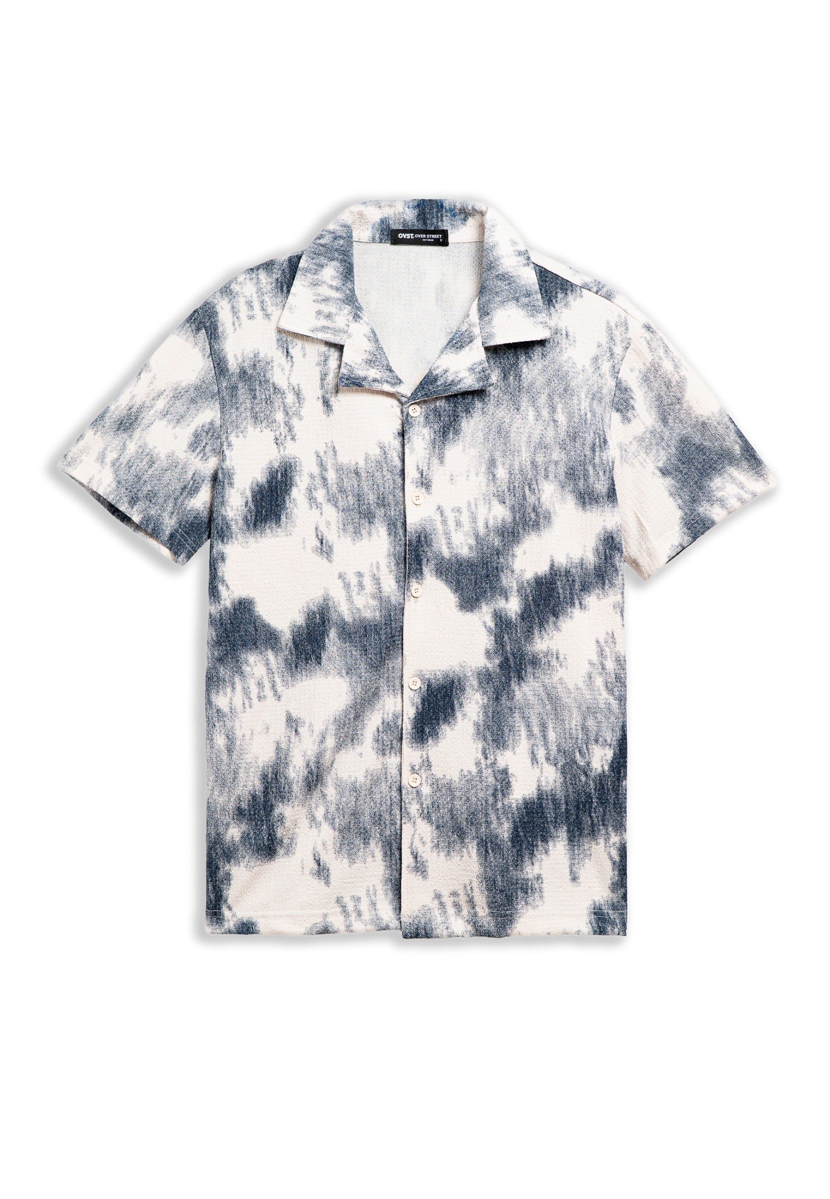 CAMISA BEIGE BRAIDED TYE DYE SHIRT