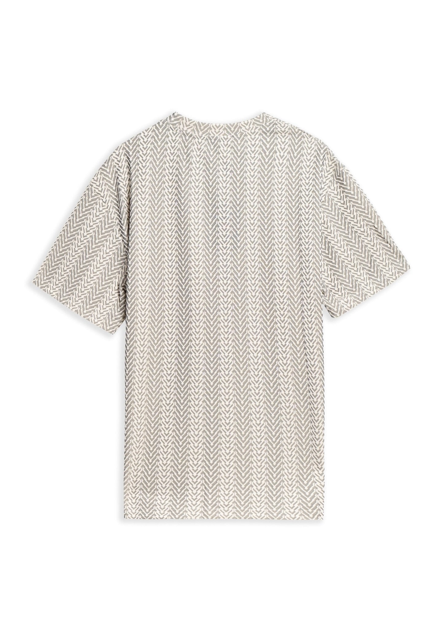 CAMISA BEIGE RAYAS SPIKED TEE - AREA ZERO
