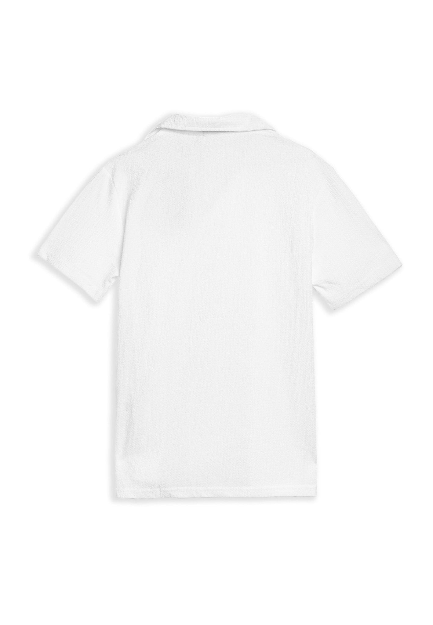 CAMISA BLANCA BRAIDED SHIRT - AREA ZERO