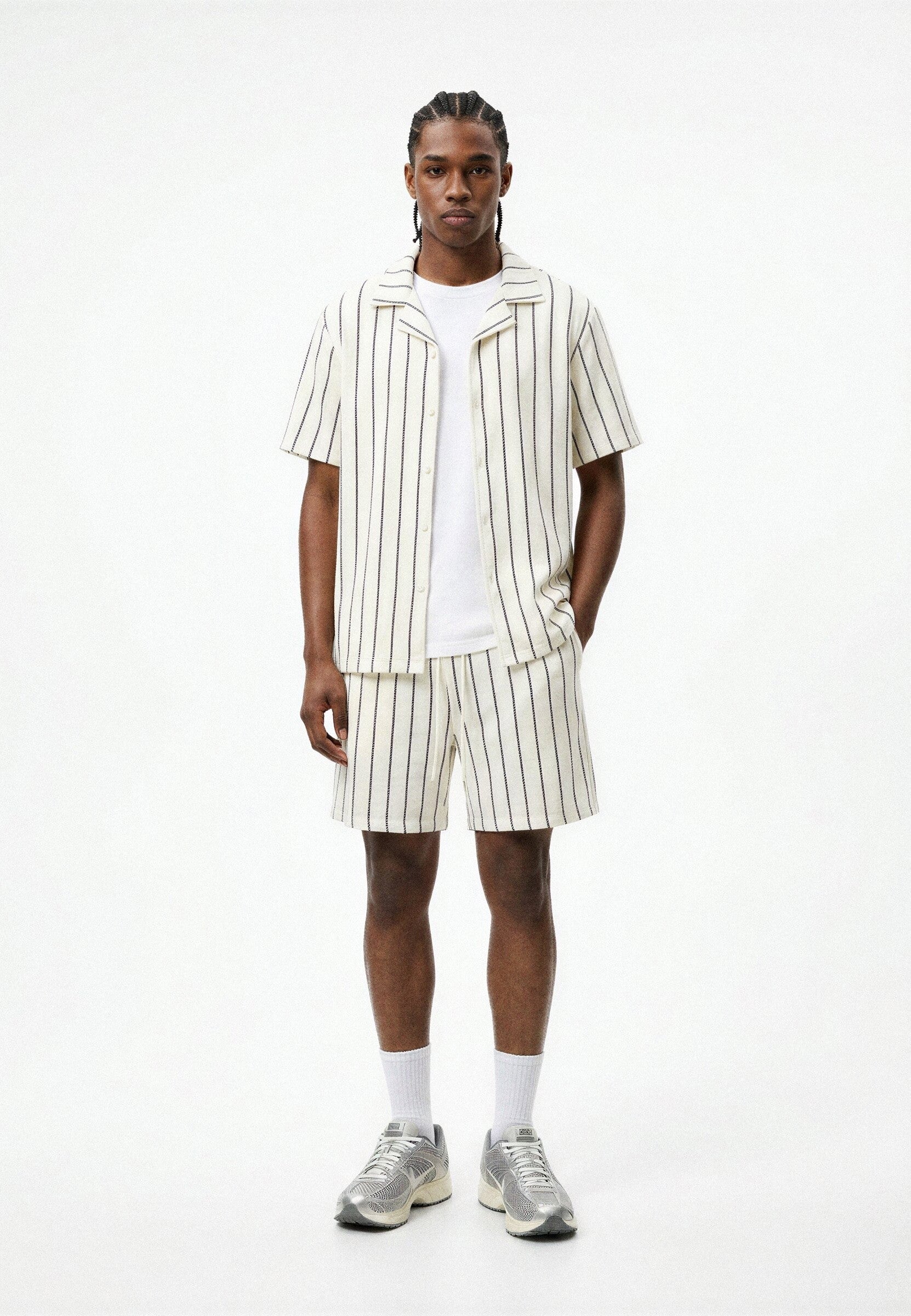 CAMISA CRUDA RAYAS BRAIDES STRIPPED SHIRT