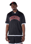 CAMISA NEW ERA NEGRA CHICAGO BULLS SNAP BUTTON SHIRT