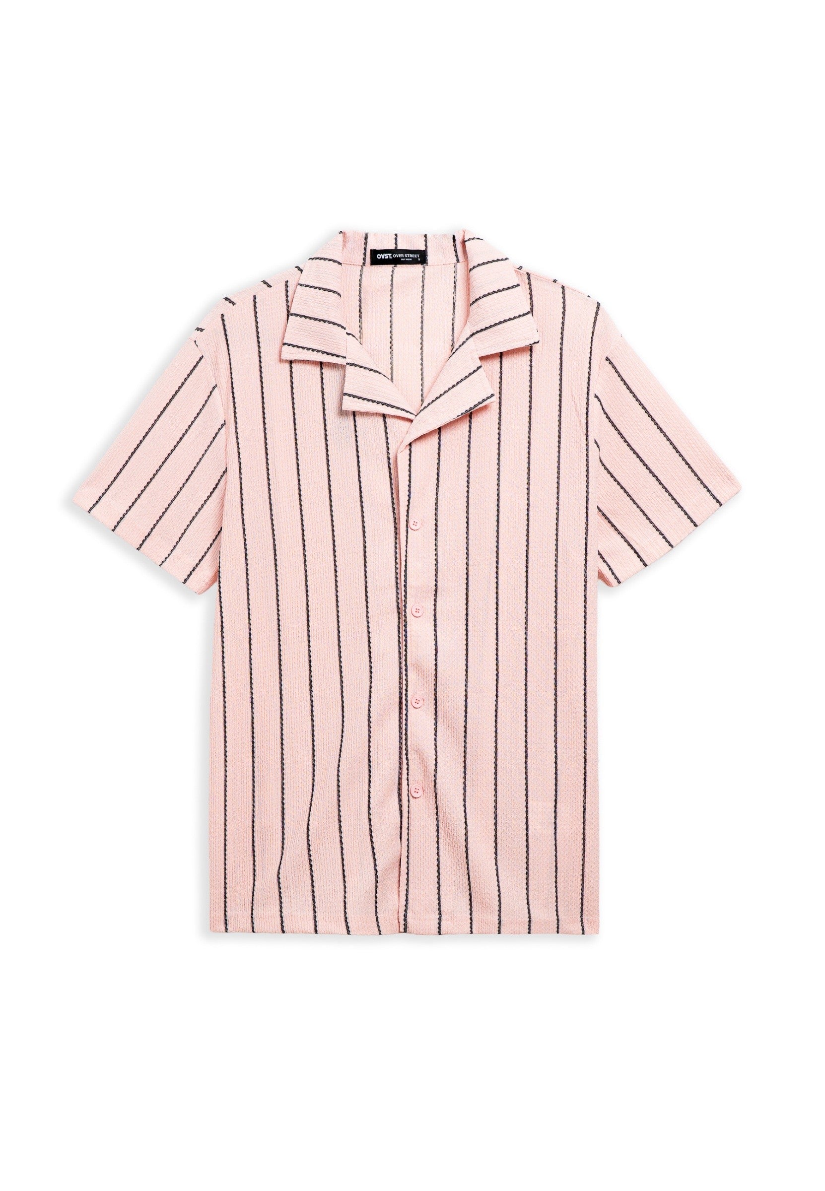 CAMISA ROSA RAYAS BRAIDES STRIPPED SHIRT