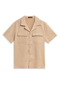 CAMISA  TOSTADA FRONT POCKET STRIPED SHIRT