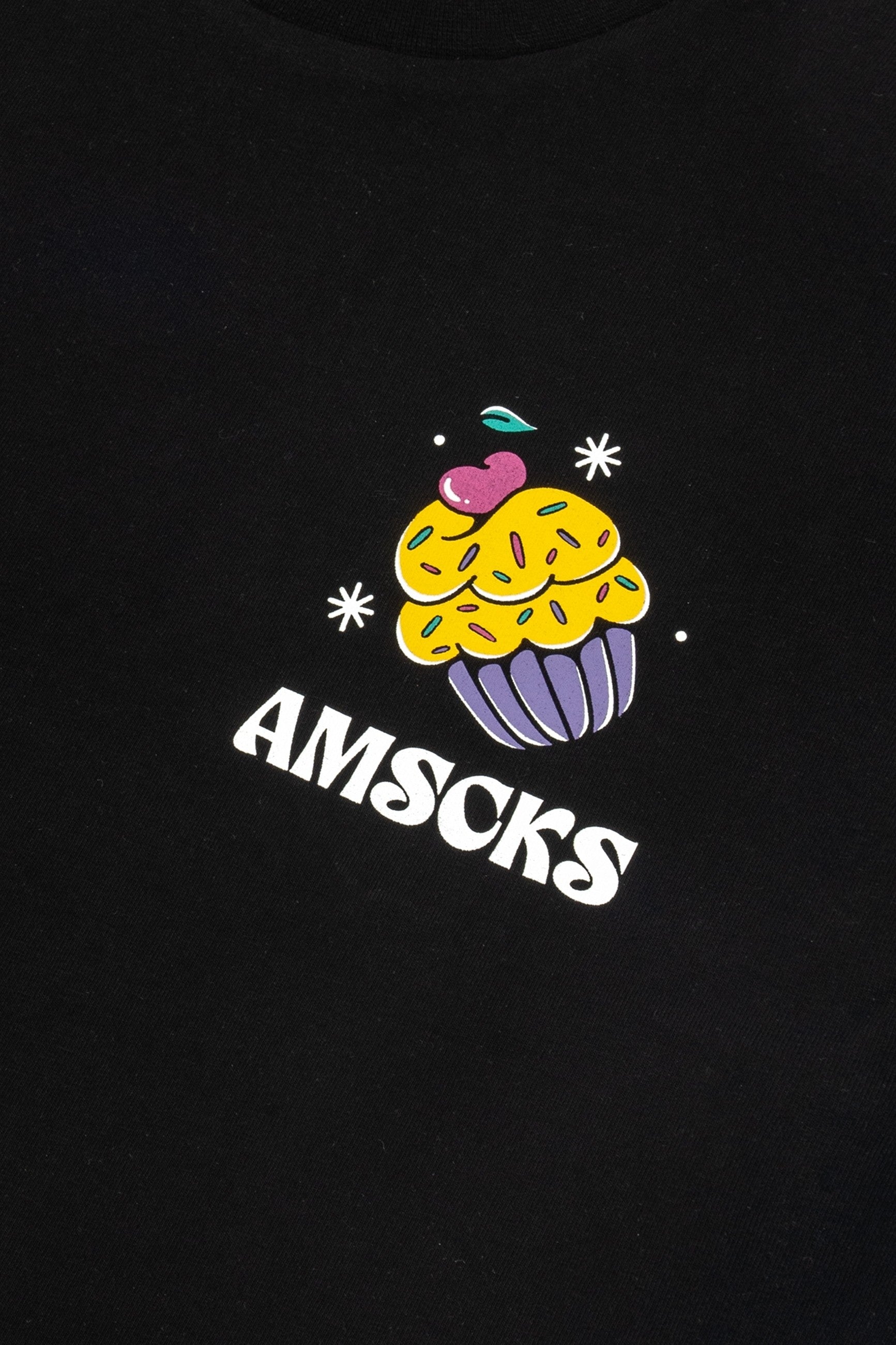 CAMISETA AMERICAN SOCKS NEGRA CUPCAKE TEE