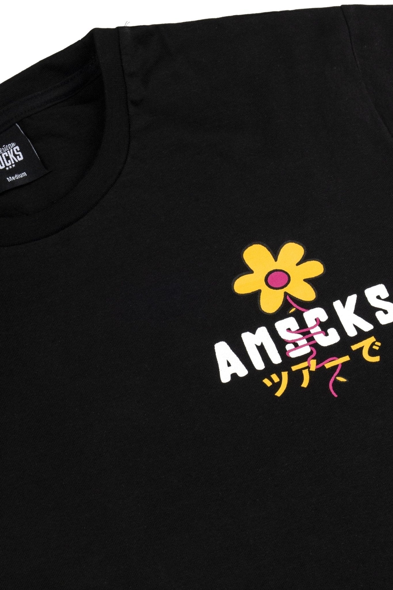 CAMISETA AMERICAN SOCKS NEGRA JAPAN TOUR TEE - AREA ZERO