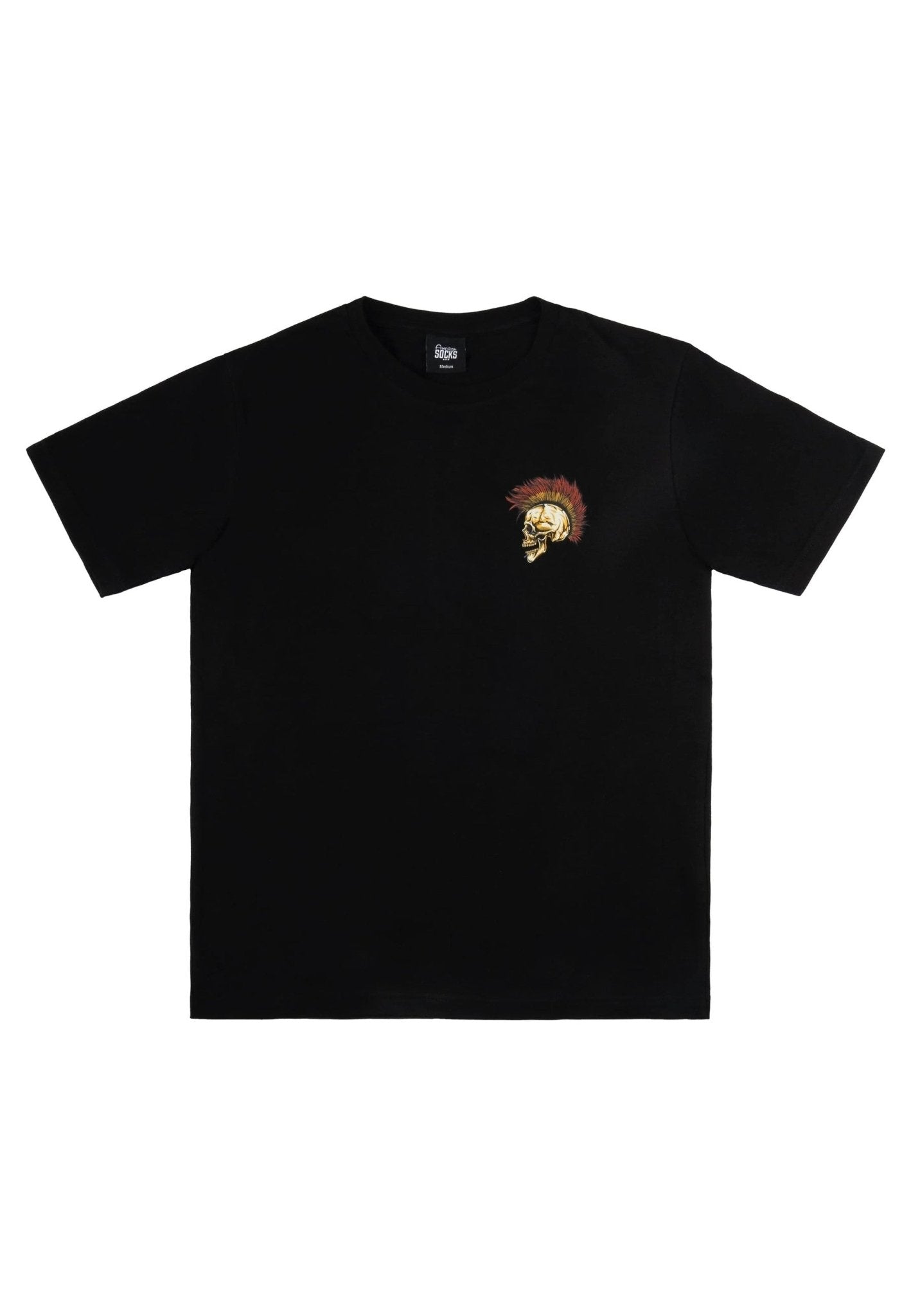 CAMISETA AMERICAN SOCKS NEGRA PUNKS NOT DEAD TEE - AREA ZERO