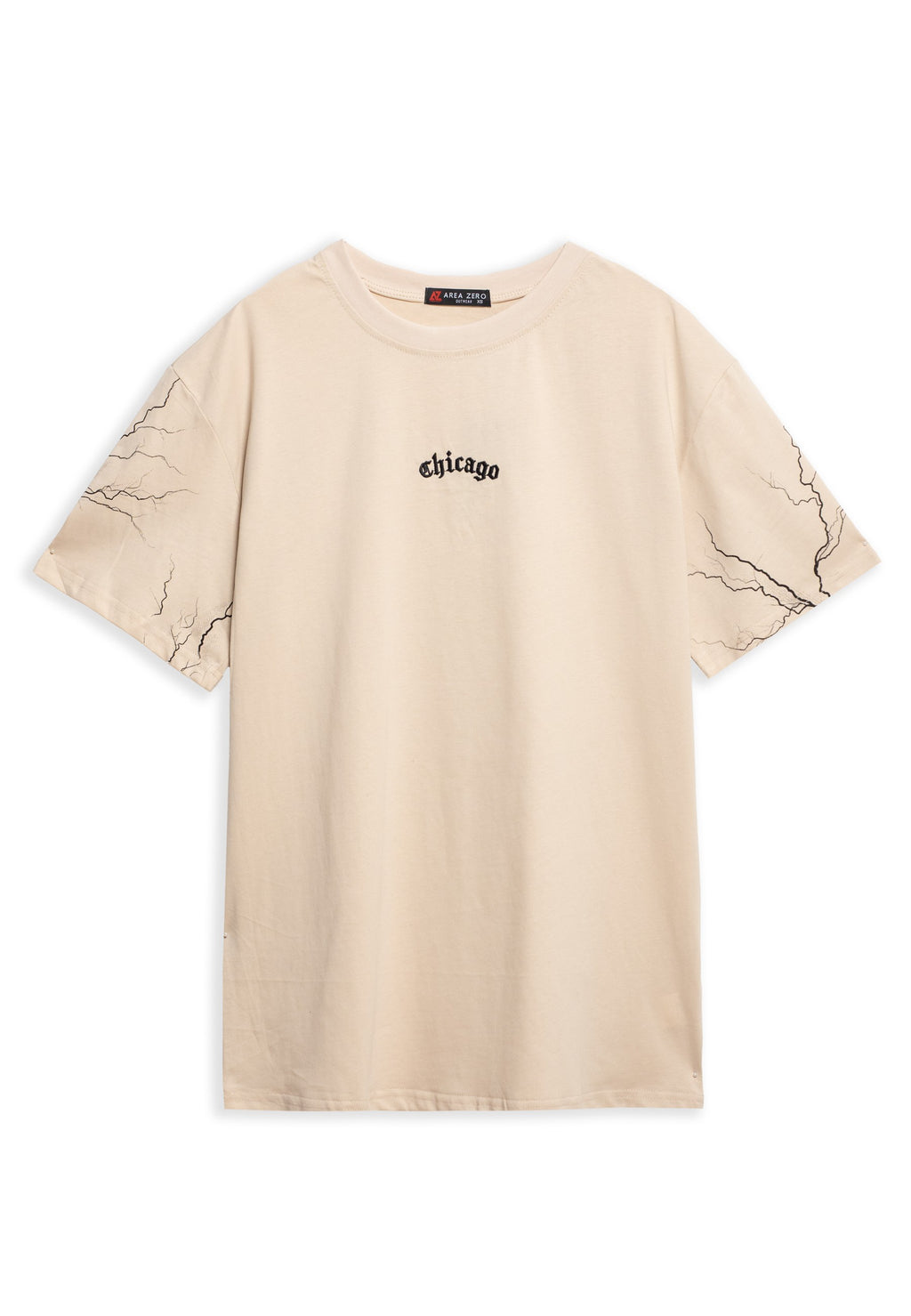 CAMISETA AREA ZERO BEIGE CHICAGO THUNDER BALL OVERSIZED TEE