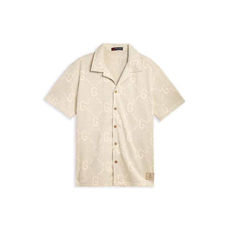 CONJUNTO OVST BEIGE G PRINT