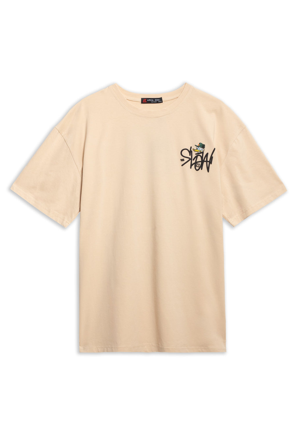 CAMISETA AREA ZERO BEIGE SLOW DUCK OVERSIZED TEE