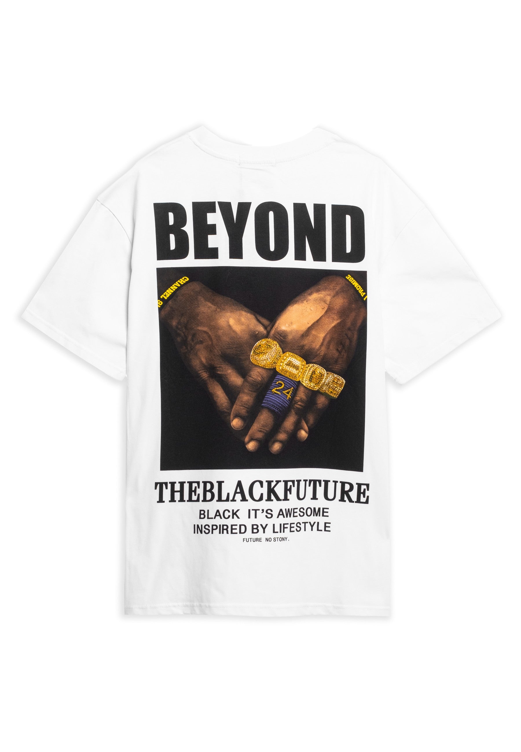 CAMISETA AREA ZERO BLANCA BEYOND RINGS OVERSIZED TEE