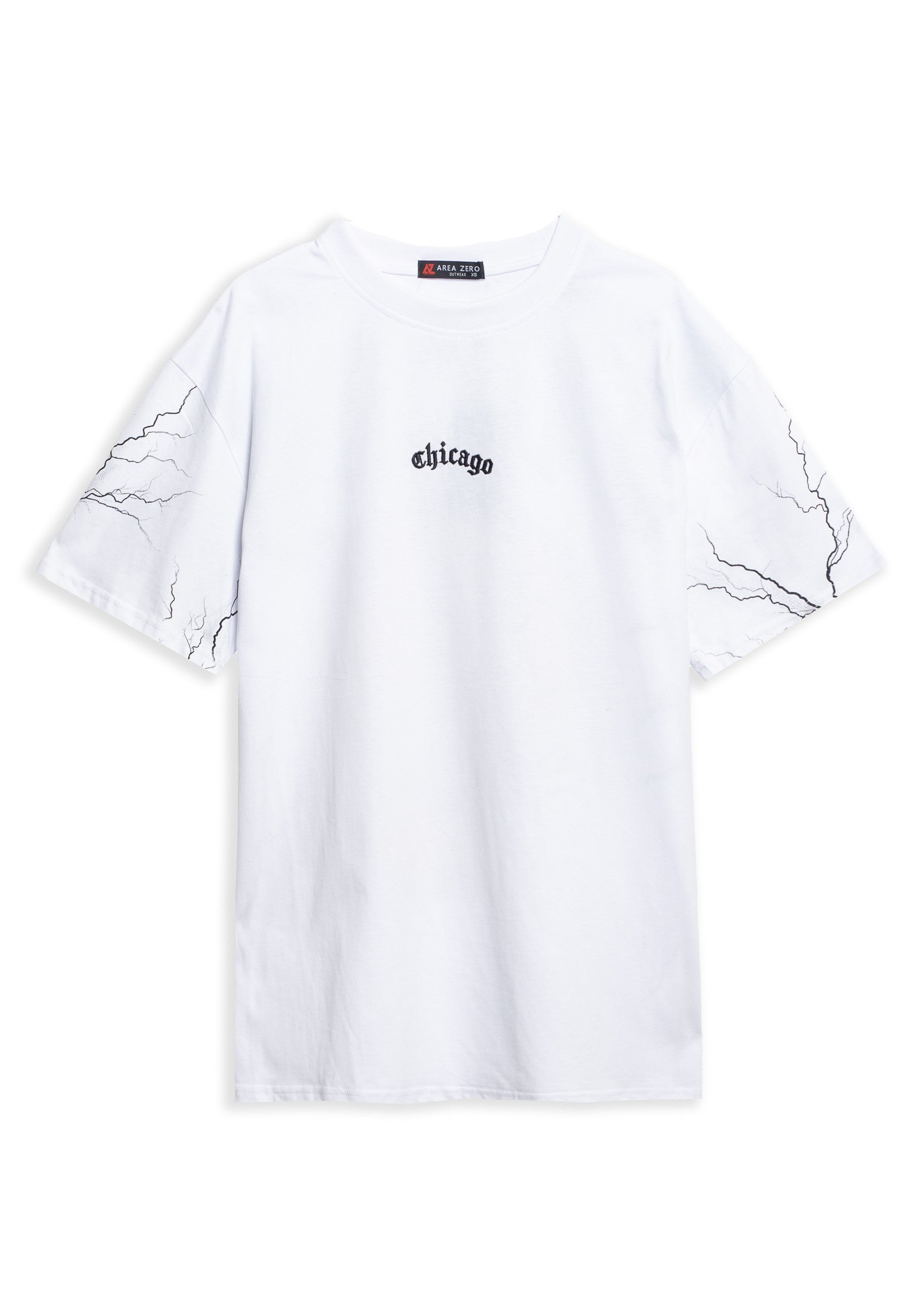 CAMISETA AREA ZERO BLANCA CHICAGO THUNDER BALL OVERSIZED TEE