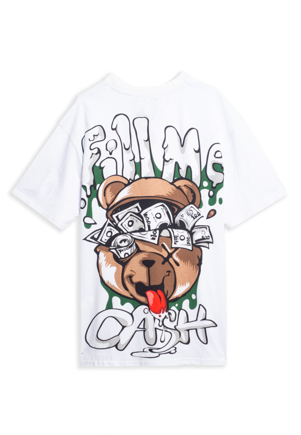 CAMISETA AREA ZERO BLANCA FILL ME CASH OVERSIZED TEE