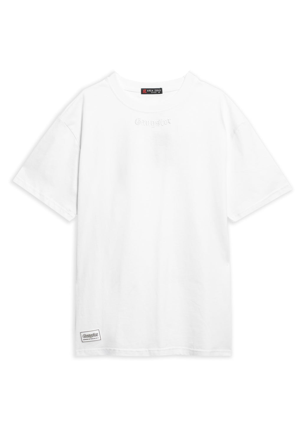 CAMISETA AREA ZERO BLANCA GANGSTER RAP OVERSIZED TEE