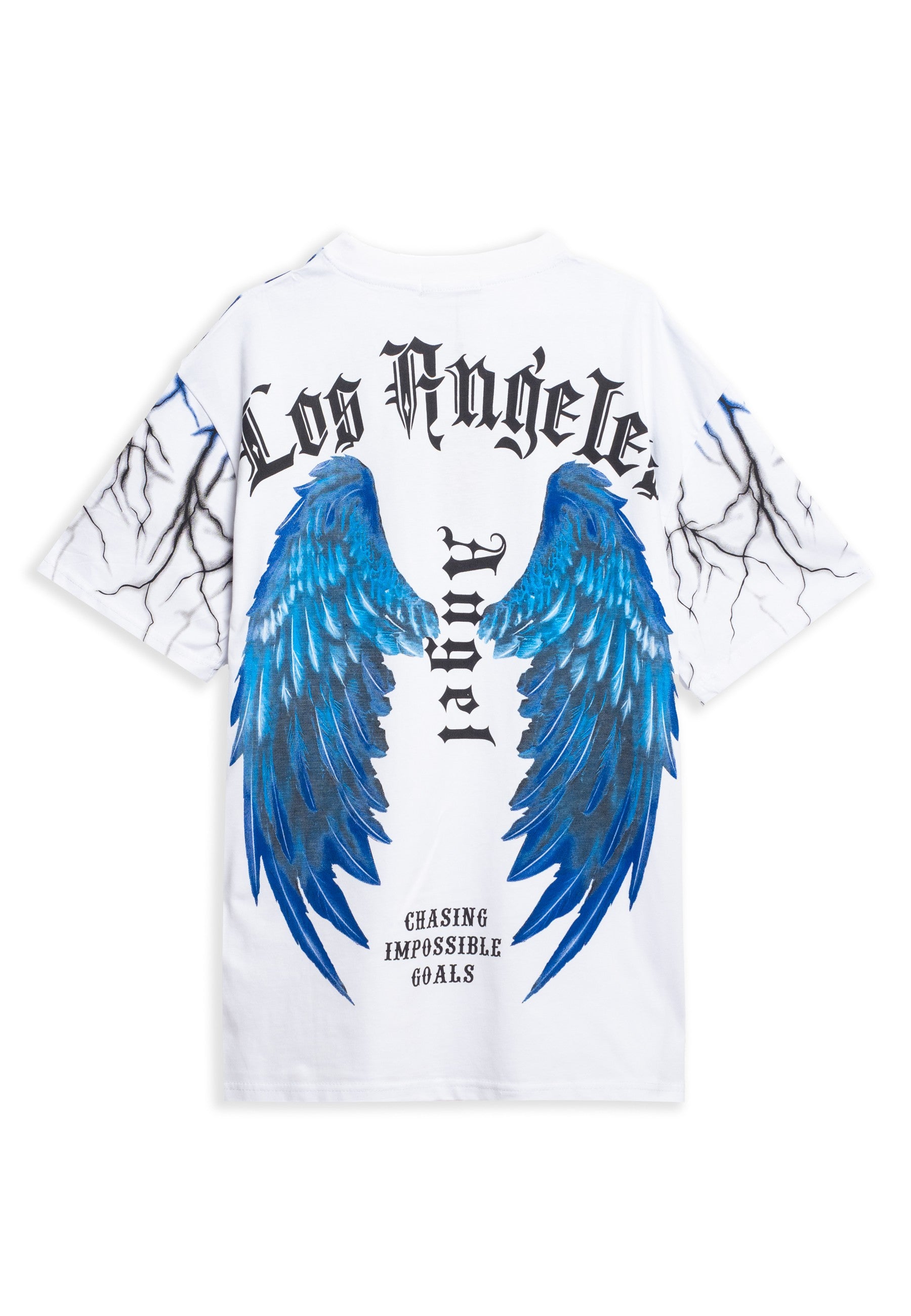 CAMISETA AREA ZERO BLANCA LOS ANGELES THUNDER BACK WINGS TEE