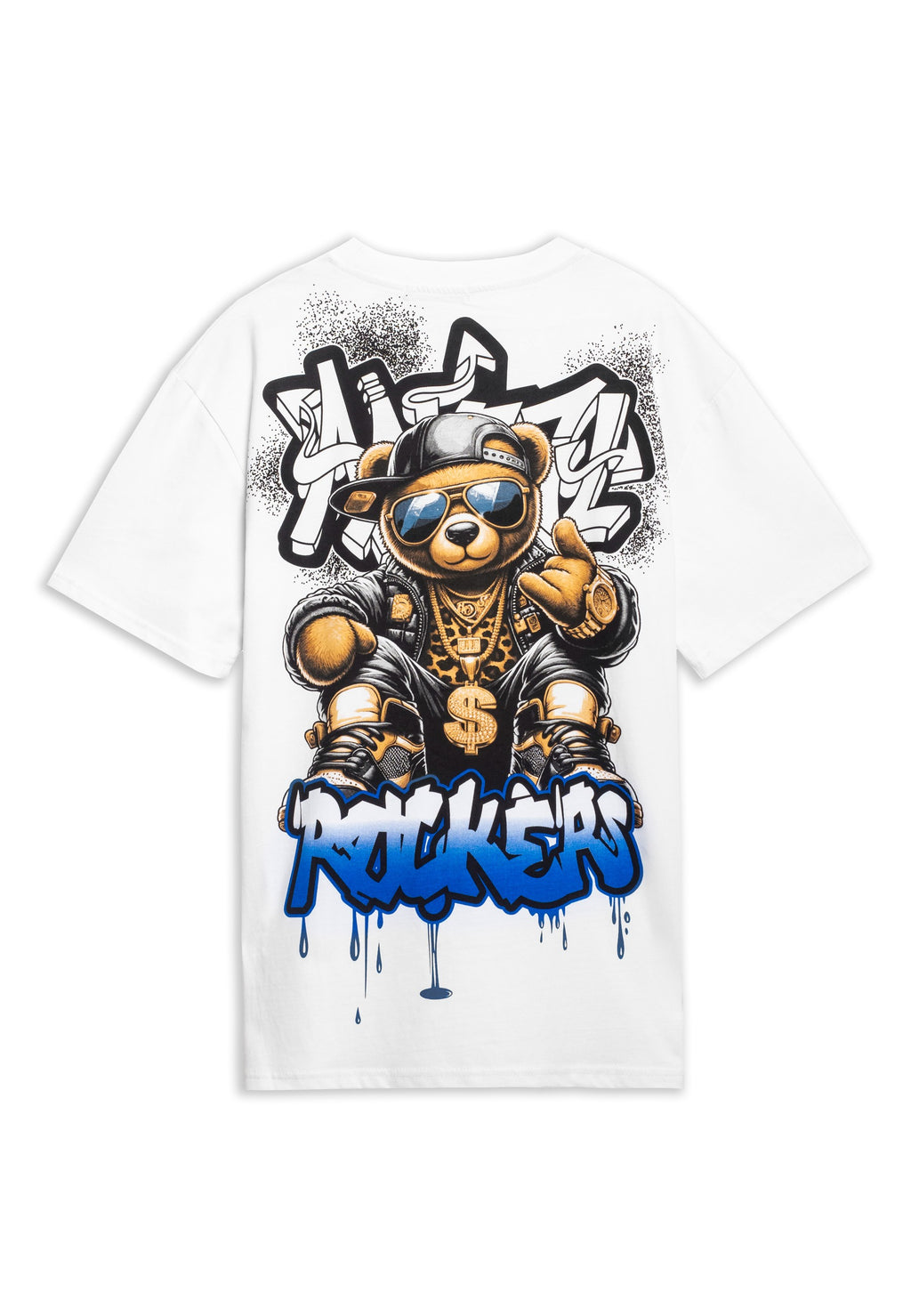 CAMISETA AREA ZERO BLANCA ROCKER BEAR OVERSIZED TEE