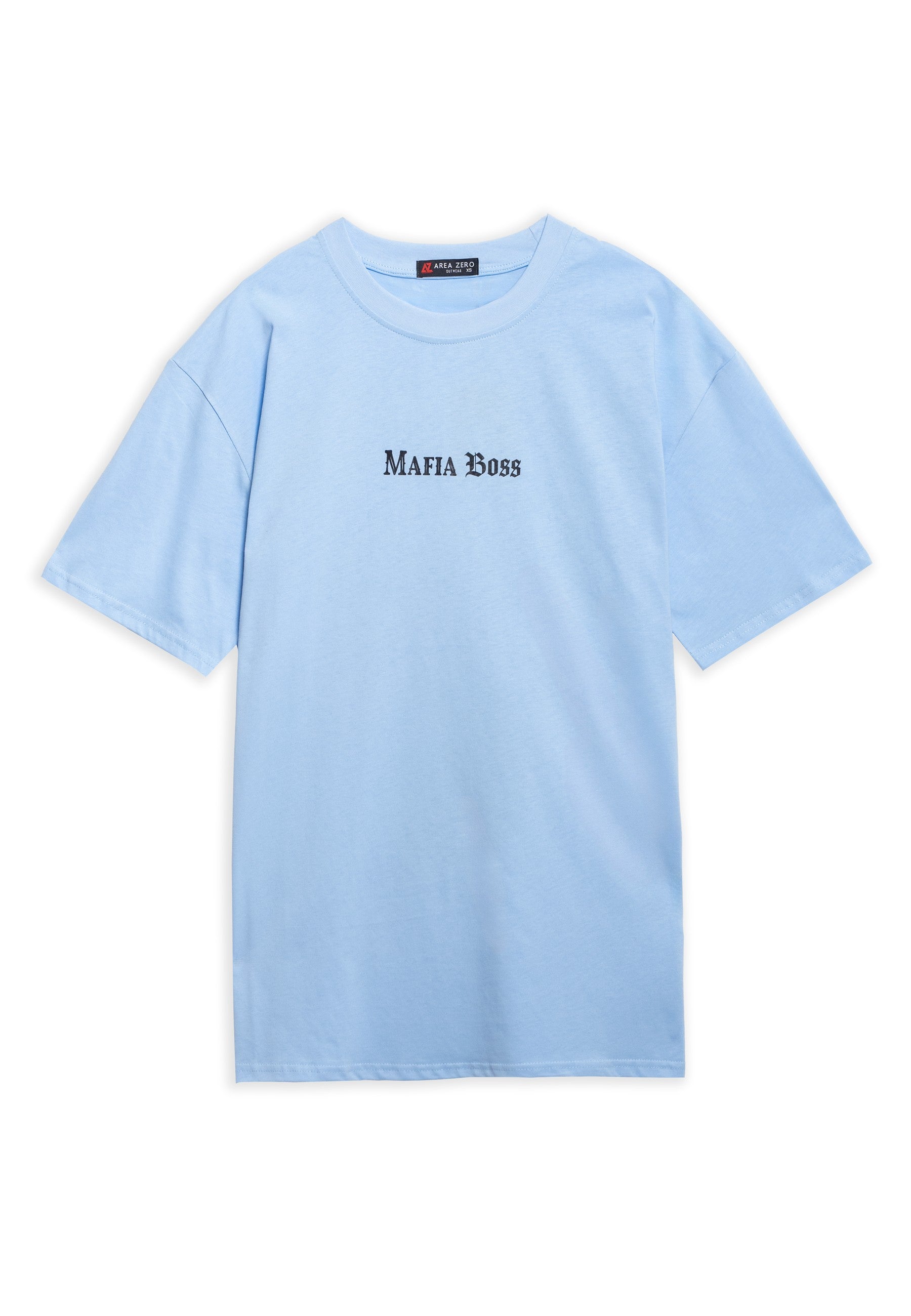 CAMISETA AREA ZERO CELESTE MAFIA BOSS OVERSIZED TEE