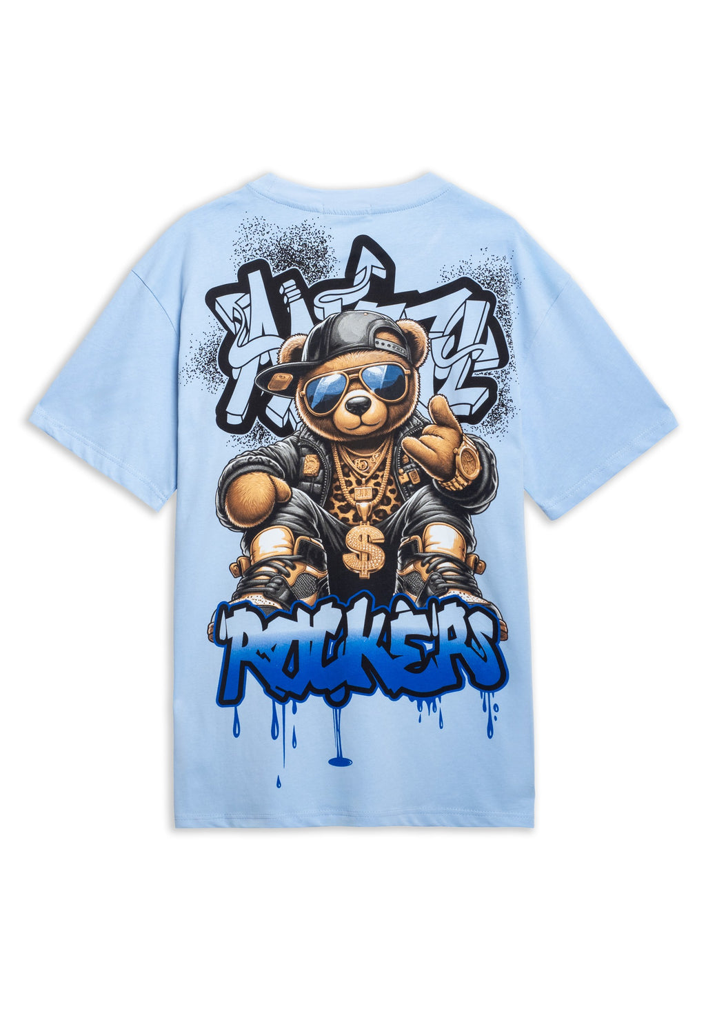 CAMISETA AREA ZERO CELESTE ROCKER BEAR OVERSIZED TEE