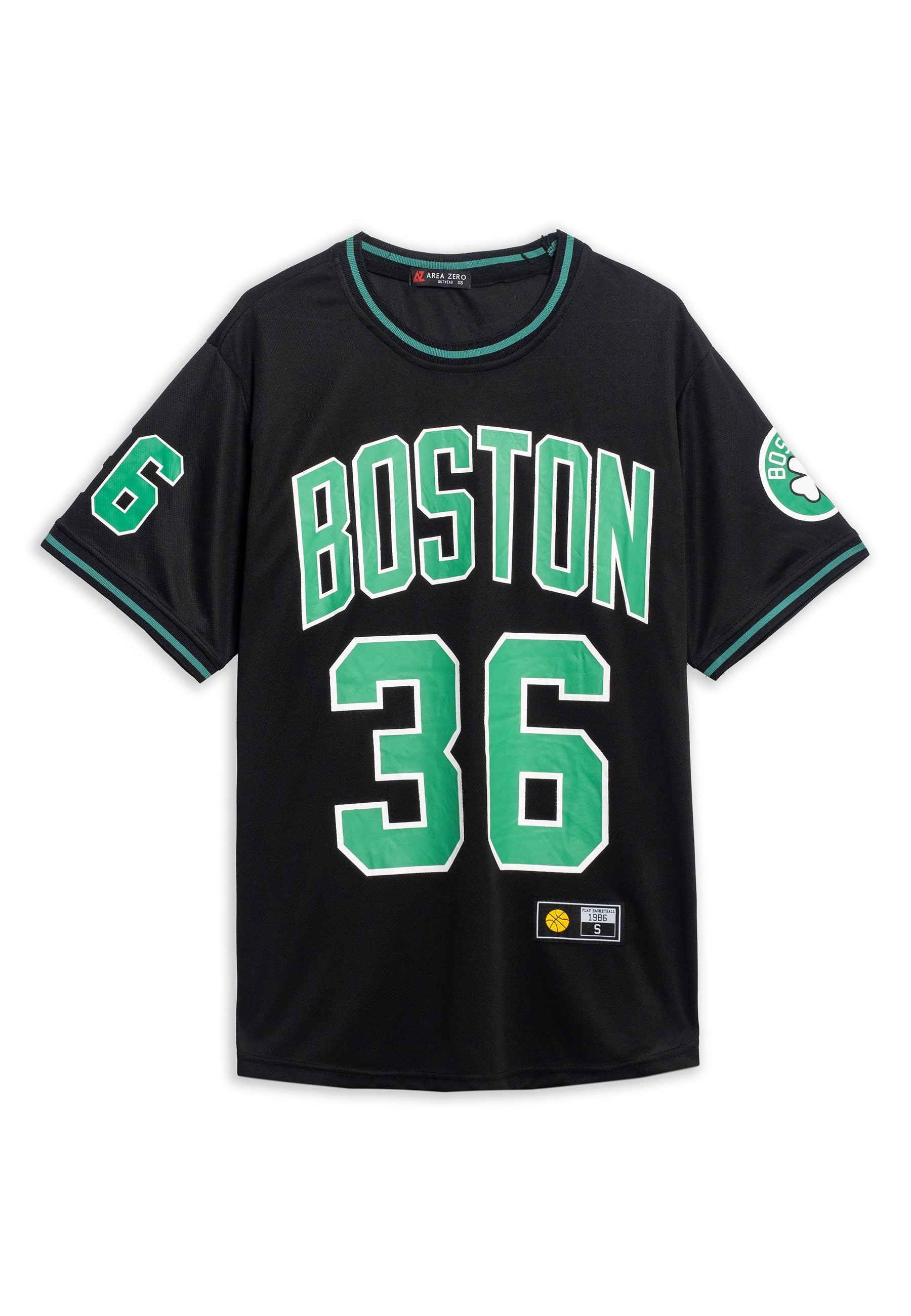 CAMISETA AREA ZERO NEGRA BOSTON 36 SPORT TEE