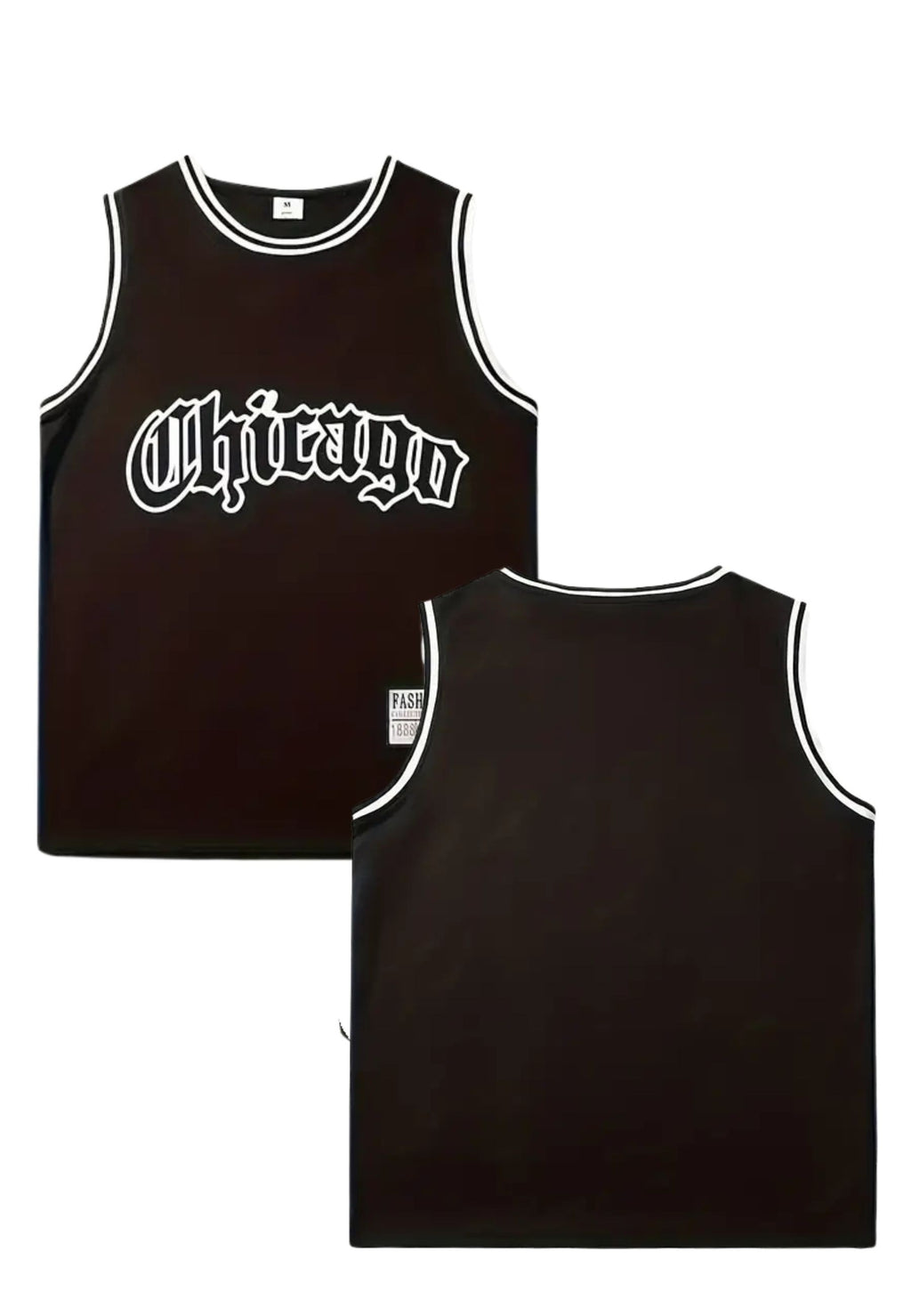 CAMISETA AREA ZERO NEGRA CHICAGO GOTIC LOGO TANK TOP