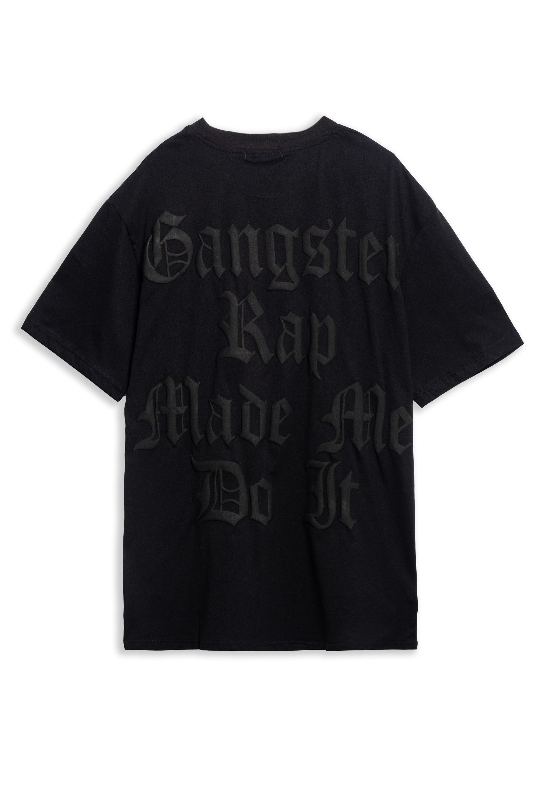 CAMISETA AREA ZERO NEGRA GANGSTER RAP OVERSIZED TEE