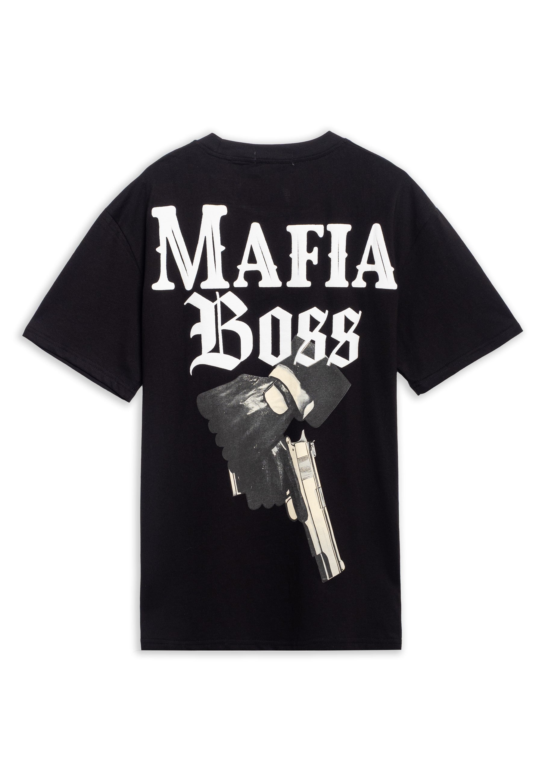 CAMISETA AREA ZERO NEGRA MAFIA BOSS OVERSIZED TEE