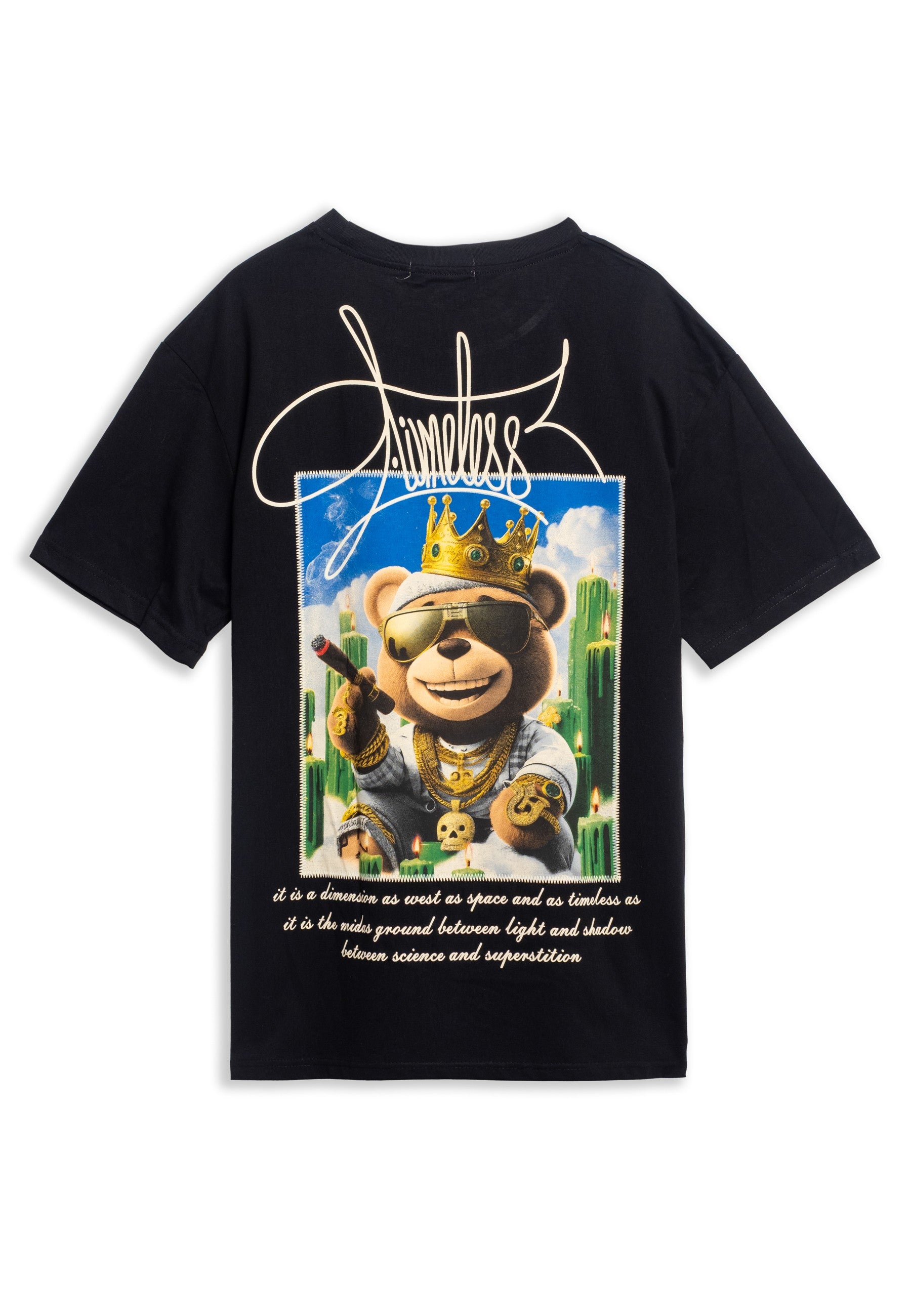 CAMISETA AREA ZERO NEGRA TIMELESS BEAR OVERSIZED TEE