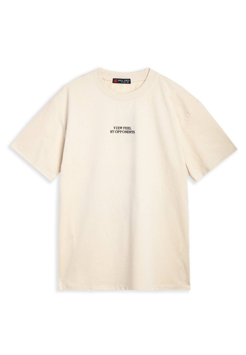 CAMISETA BEIGE VIEW FEEL F1 OVERSIZED TEE - AREA ZERO