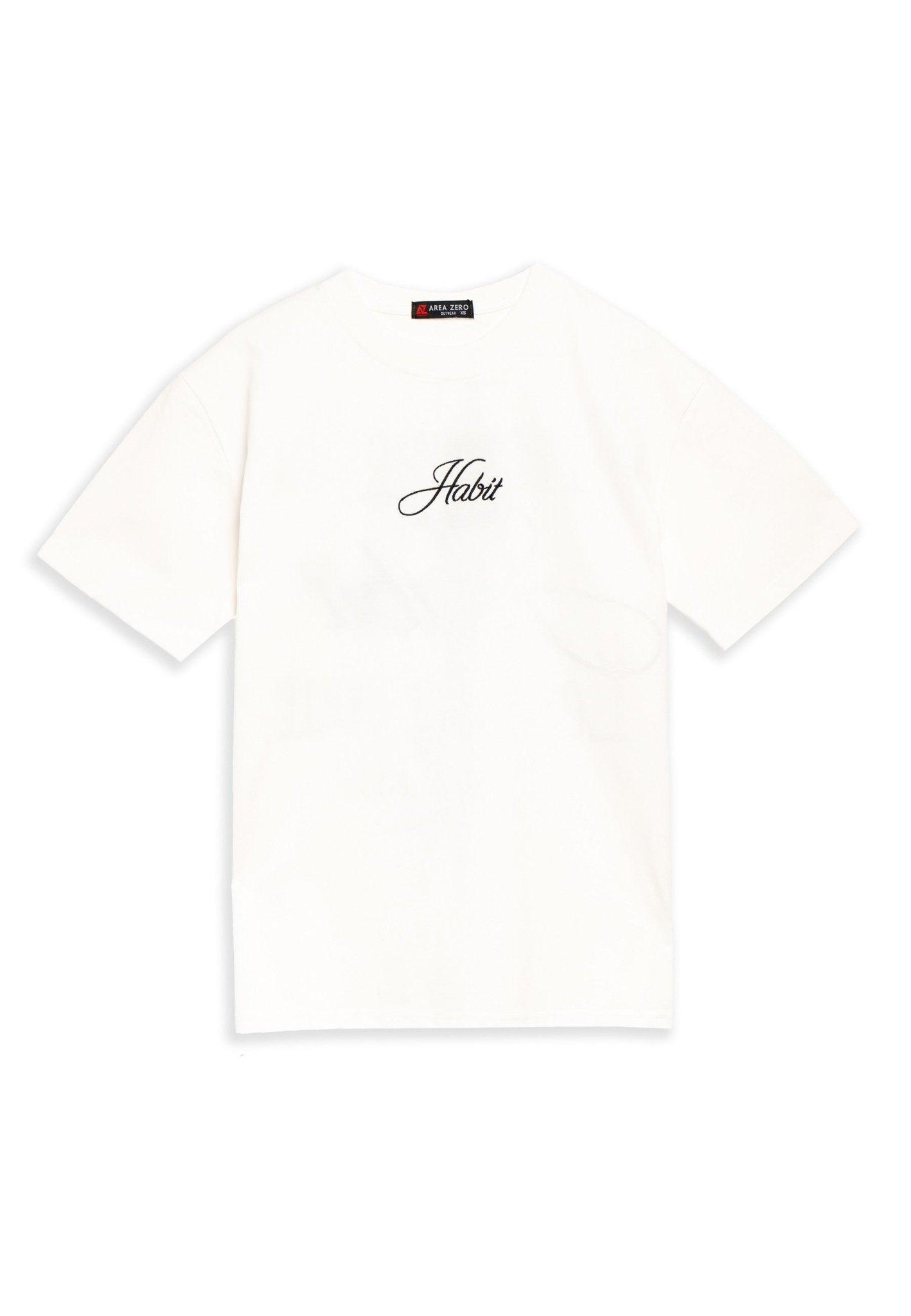 CAMISETA BLANCA BREAKING HABIT OVERSIZED TEE - AREA ZERO