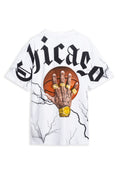 CAMISETA  BLANCA CHICAGO THUNDER BALL OVERSIZED TEE