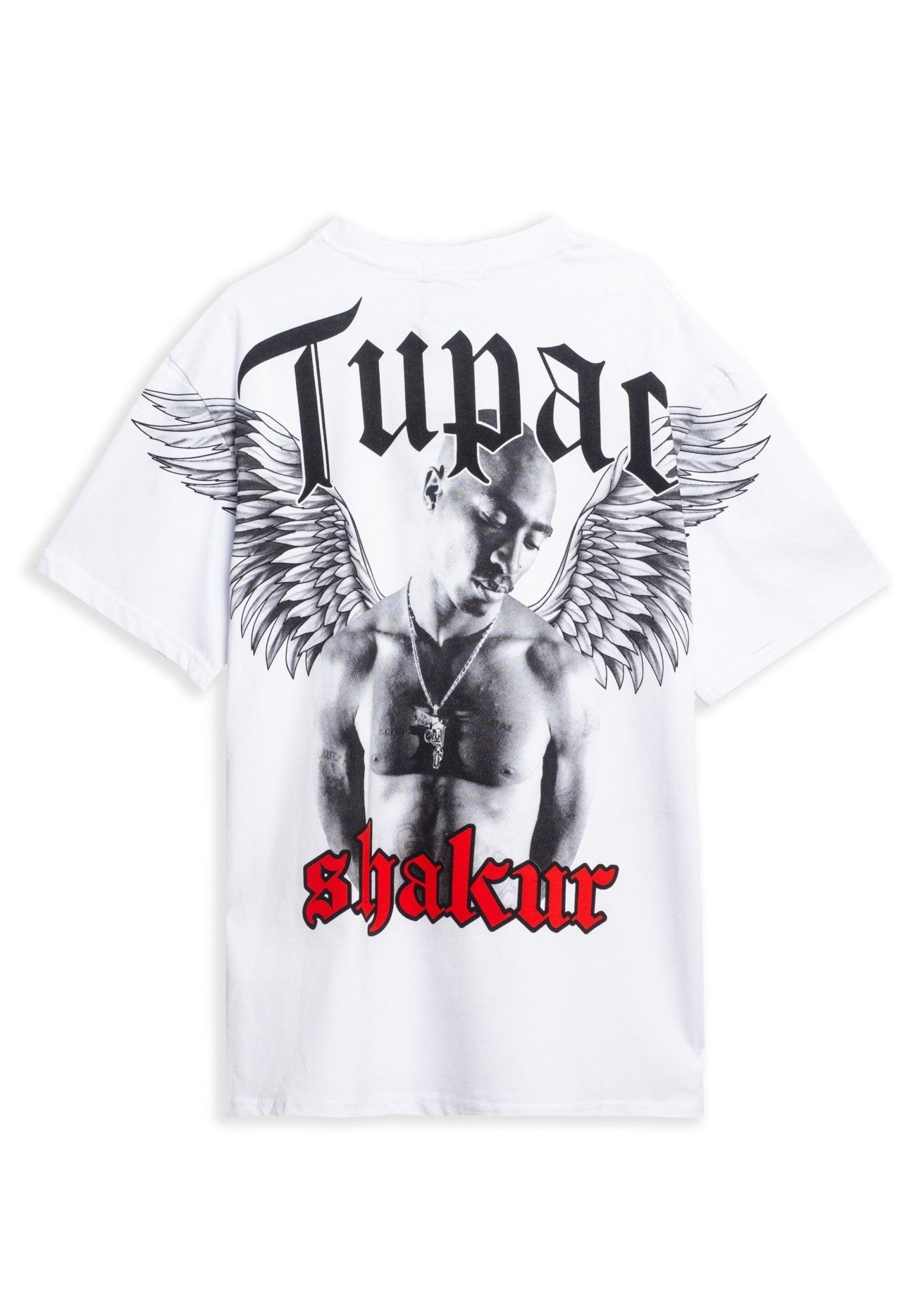 CAMISETA BLANCA SHAKUR WINGS OVERSIZED TEE - AREA ZERO