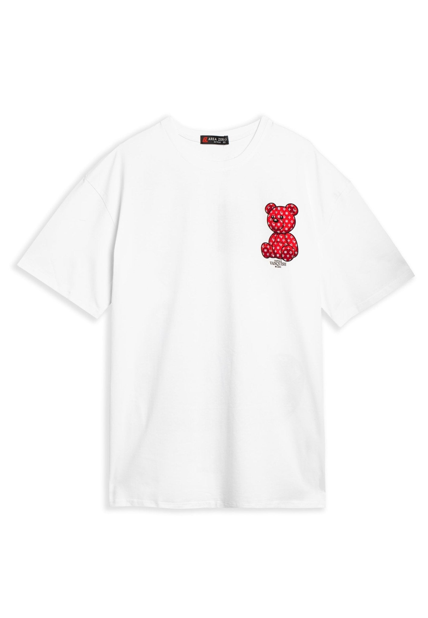 CAMISETA BLANCA VANTAGE BEAR OVERSIZED TEE - AREA ZERO