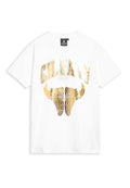 CAMISETA  BLANCA/ORO GOLDEN SNEAKERS TEE
