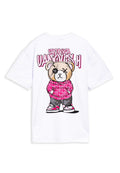 CAMISETA  BLANCA/ROSA URBAN BEAR OVERSIZED TEE
