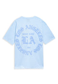 CAMISETA  CELESTE LOS ANGELES FLOCKED LOGO OVERSIZED TEE