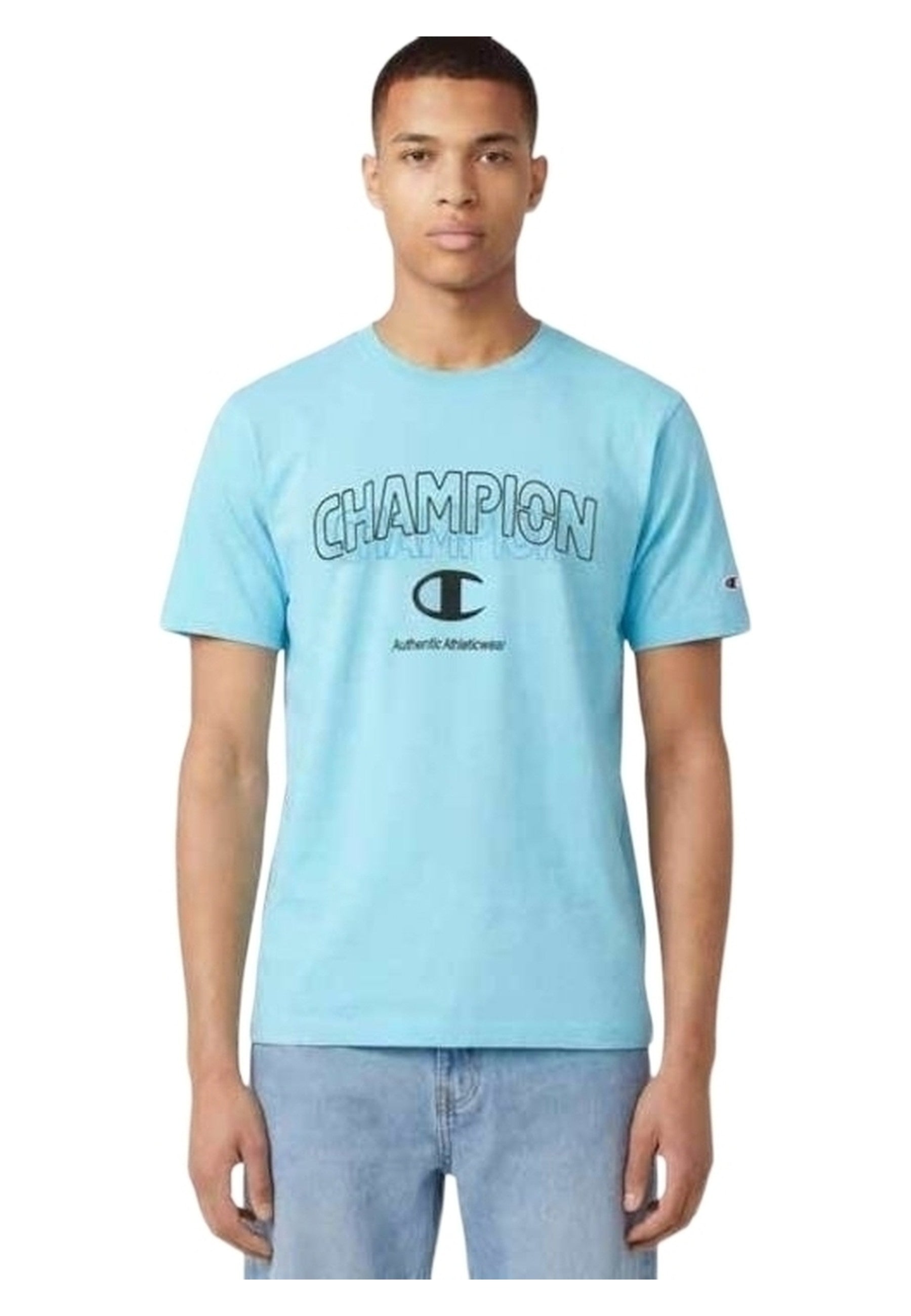 CAMISETA CHAMPION AZUL ICONS GRAPHIC LOGO TEE
