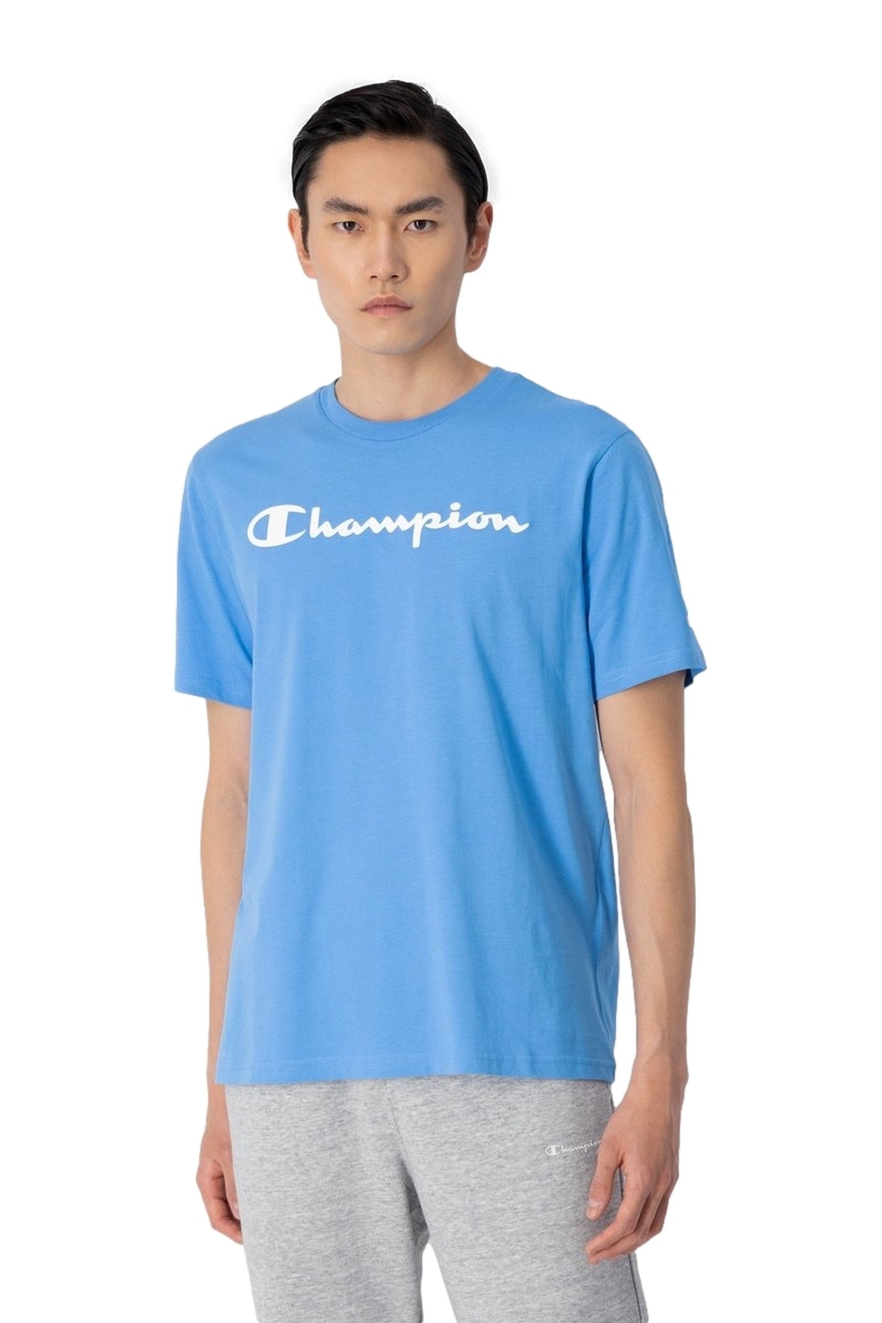 CAMISETA CHAMPION CELESTE BIG LEGACY LOGO TEE