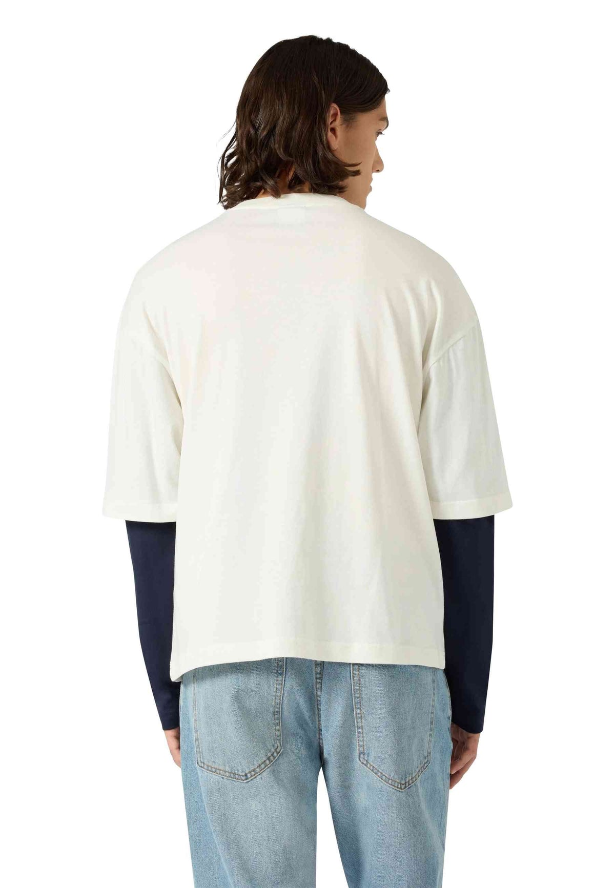 CAMISETA CHAMPION CRUDA LONG SLEEVE LEGACY LOGO TEE