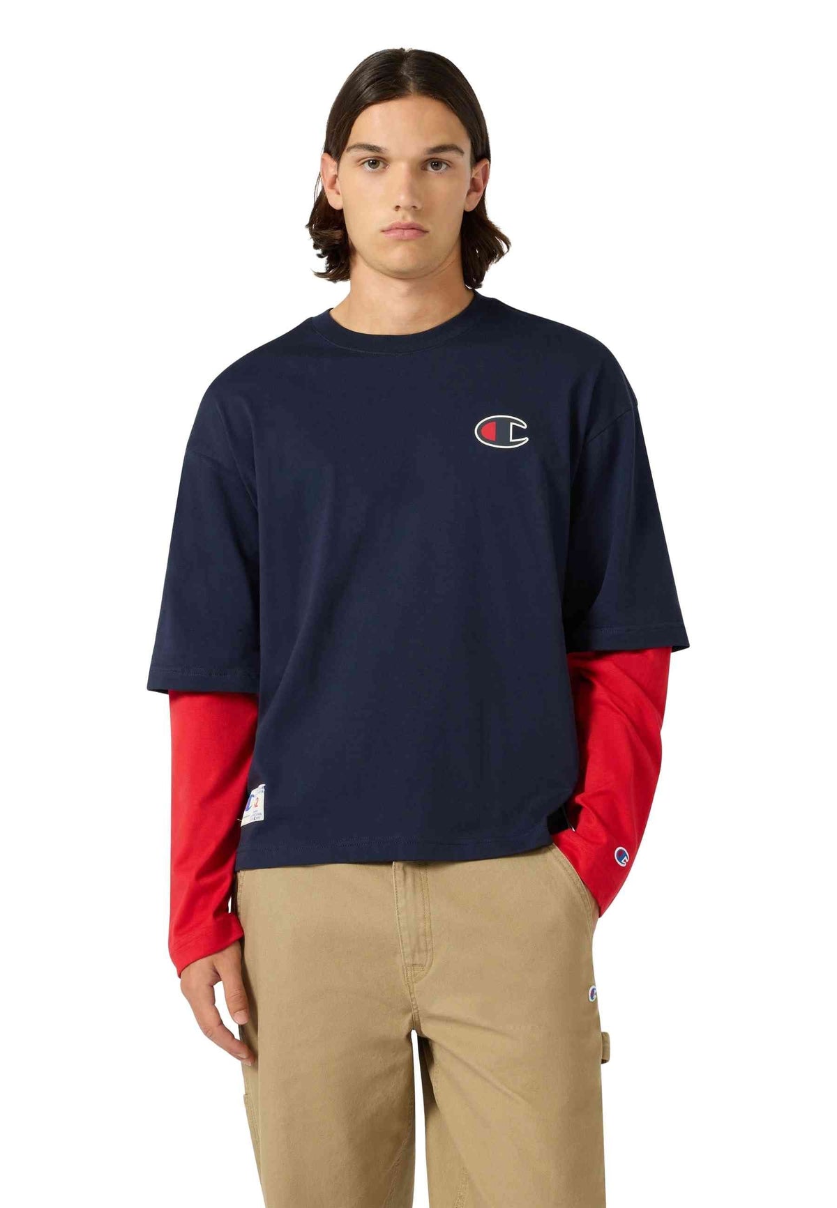 CAMISETA CHAMPION MARINO LONG SLEEVE LEGACY LOGO TEE