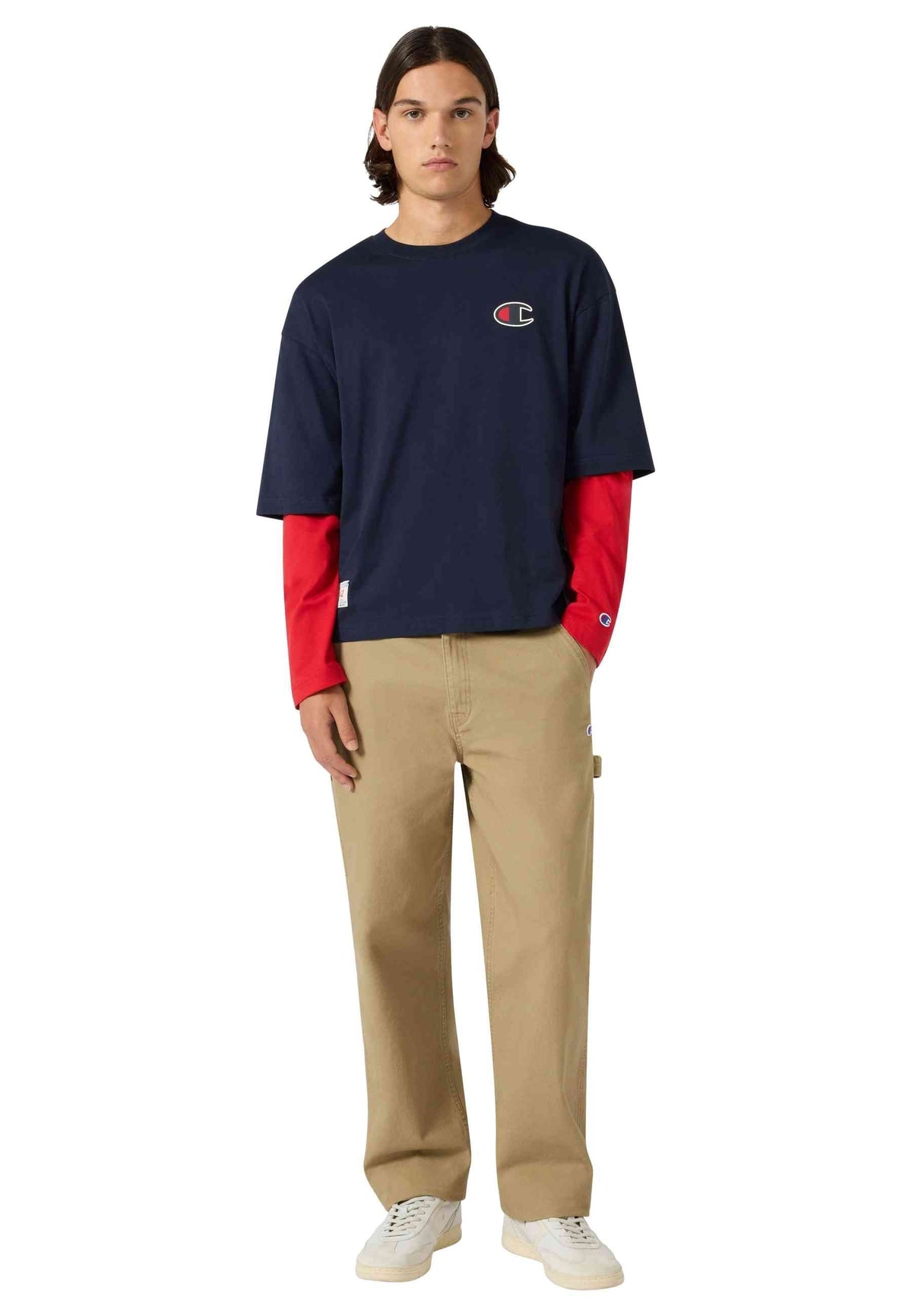 CAMISETA CHAMPION MARINO LONG SLEEVE LEGACY LOGO TEE