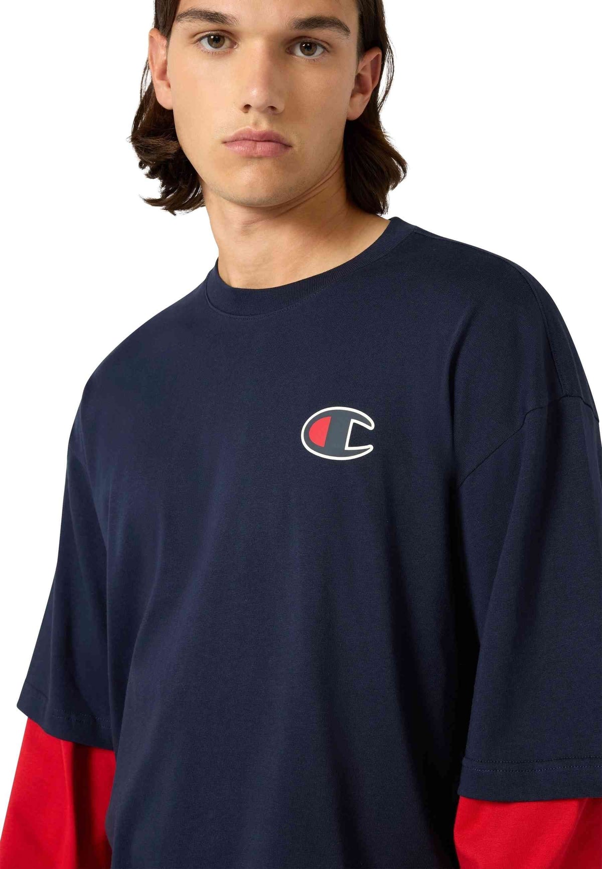 CAMISETA CHAMPION MARINO LONG SLEEVE LEGACY LOGO TEE