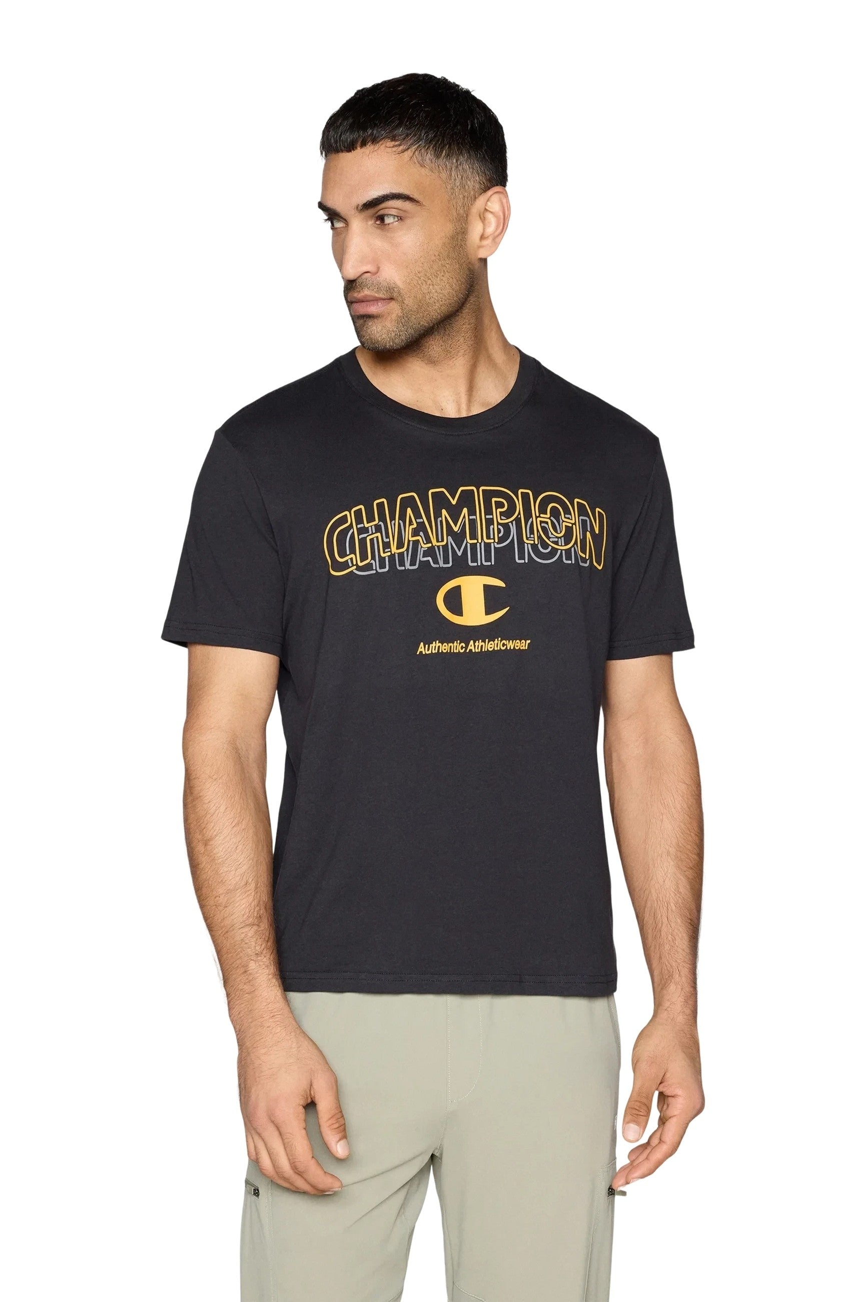 CAMISETA CHAMPION NEGRA ICONS GRAPHIC TEE