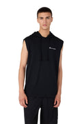 CAMISETA CHAMPION NEGRA SLEEVELESS HOODED ICON SMALL LOGO TEE