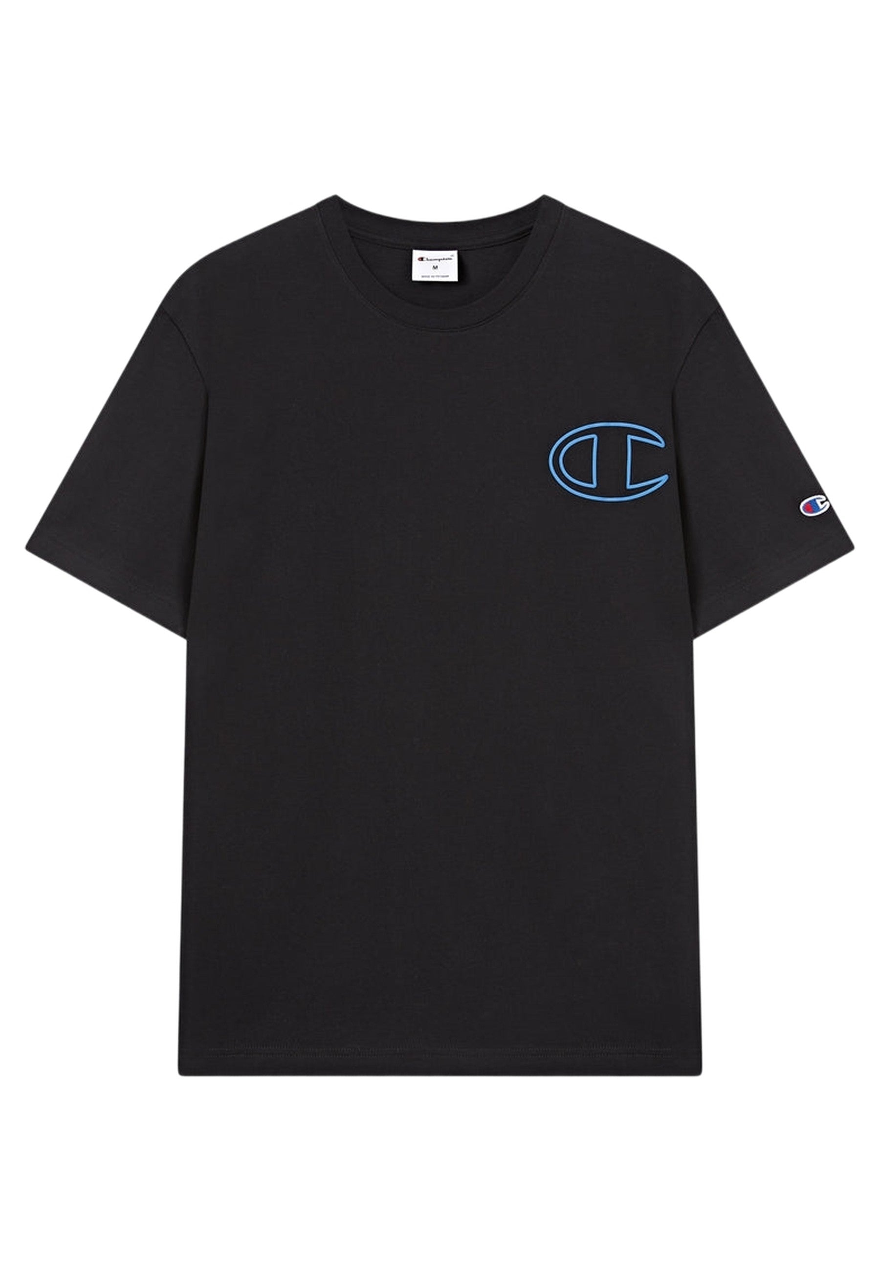 CAMISETA CHAMPION NEGRA SMALL PUFF PRINT CREWNECK TEE