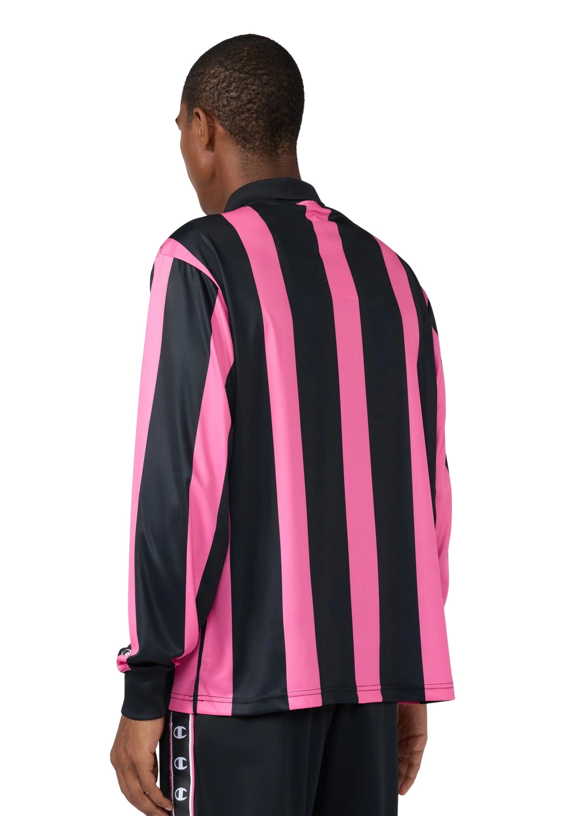 CAMISETA CHAMPION ROCHESTER ROSA STRIPPED FOOTBALL JERSEY
